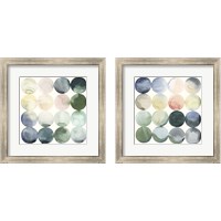 Framed 'Pastel Hoops 2 Piece Framed Art Print Set' border=