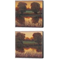 Framed 'Early Evening 2 Piece Canvas Print Set' border=