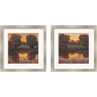 Framed 'Early Evening 2 Piece Framed Art Print Set' border=