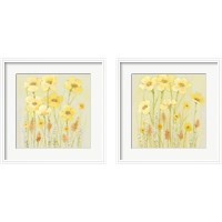 Framed 'Soft Spring Floral 2 Piece Framed Art Print Set' border=