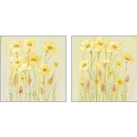Framed Soft Spring Floral 2 Piece Art Print Set
