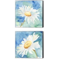 Framed 'Daisy Sunshine 2 Piece Canvas Print Set' border=