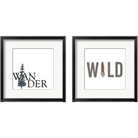 Framed 'Power Quotes 2 Piece Framed Art Print Set' border=