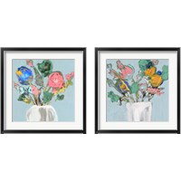 Framed 'Fun Bouquet 2 Piece Framed Art Print Set' border=