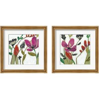 Framed Vivid Flowers 2 Piece Framed Art Print Set