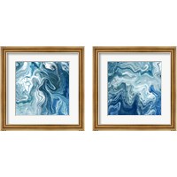 Framed 'Indigo Minerals 2 Piece Framed Art Print Set' border=