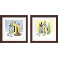 Framed 'Garlic and Oil 2 Piece Framed Art Print Set' border=