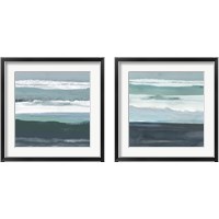 Framed Teal Sea 2 Piece Framed Art Print Set