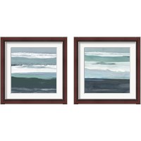 Framed Teal Sea 2 Piece Framed Art Print Set