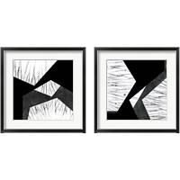 Framed 'Orchestrated Geometry 2 Piece Framed Art Print Set' border=