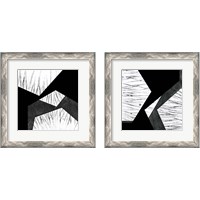 Framed 'Orchestrated Geometry 2 Piece Framed Art Print Set' border=