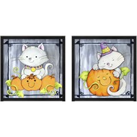 Framed 'Pumpkin Hugs 2 Piece Framed Art Print Set' border=