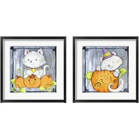Framed 'Pumpkin Hugs 2 Piece Framed Art Print Set' border=