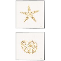 Framed 'Sea Charms 2 Piece Canvas Print Set' border=