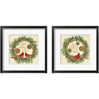 Framed Winter Feathers 2 Piece Framed Art Print Set