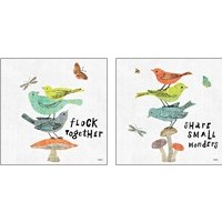 Framed Wild Wings 2 Piece Art Print Set