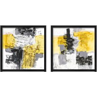 Framed Action Yellow and Black 2 Piece Framed Art Print Set