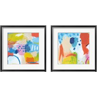 Framed 'Cheerful  2 Piece Framed Art Print Set' border=