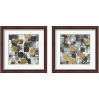Framed Gold Squares 2 Piece Framed Art Print Set