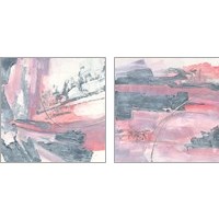 Framed 'Whitewashed Blush 2 Piece Art Print Set' border=