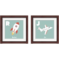 Framed Transportation Alphabet 2 Piece Framed Art Print Set