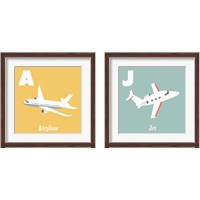 Framed Transportation Alphabet 2 Piece Framed Art Print Set