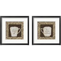 Framed 'Java Thoughts 2 Piece Framed Art Print Set' border=