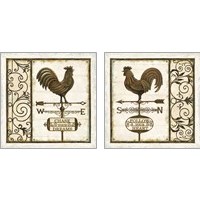 Framed 'Weathervane Wisdom 2 Piece Art Print Set' border=