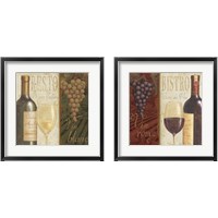 Framed 'Wine List 2 Piece Framed Art Print Set' border=