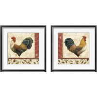 Framed 'Majestic Rooster 2 Piece Framed Art Print Set' border=