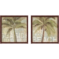 Framed 'To The Beach 2 Piece Framed Art Print Set' border=