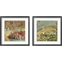 Framed 'From The Market 2 Piece Framed Art Print Set' border=