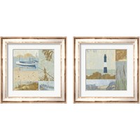 Framed 'Coastal Moments 2 Piece Framed Art Print Set' border=