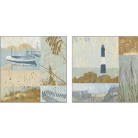 Framed 'Coastal Moments 2 Piece Art Print Set' border=