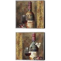 Framed 'Wine Collection 2 Piece Canvas Print Set' border=