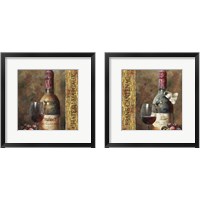 Framed 'Wine Collection 2 Piece Framed Art Print Set' border=