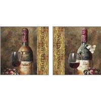 Framed 'Wine Collection 2 Piece Art Print Set' border=