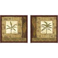 Framed 'Palmier Tropical 2 Piece Framed Art Print Set' border=