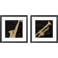 Framed 'Jazz Improv 2 Piece Framed Art Print Set' border=