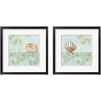 Framed 'Spa Shells 2 Piece Framed Art Print Set' border=