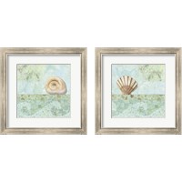 Framed 'Spa Shells 2 Piece Framed Art Print Set' border=