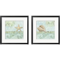 Framed 'Spa Shells 2 Piece Framed Art Print Set' border=