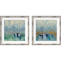 Framed Boats in the Harbor 2 Piece Framed Art Print Set