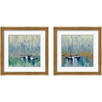 Framed Boats in the Harbor 2 Piece Framed Art Print Set