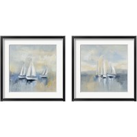 Framed 'Morning Sail 2 Piece Framed Art Print Set' border=