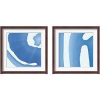 Framed 'Batik Blue 2 Piece Framed Art Print Set' border=
