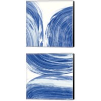 Framed 'Swirl 2 Piece Canvas Print Set' border=