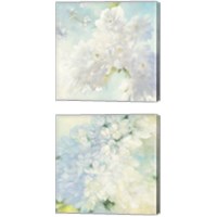 Framed Pear Blossoms & Lilacs Bright 2 Piece Canvas Print Set