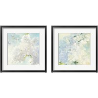 Framed 'Pear Blossoms & Lilacs Bright 2 Piece Framed Art Print Set' border=