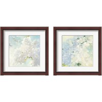 Framed 'Pear Blossoms & Lilacs Bright 2 Piece Framed Art Print Set' border=